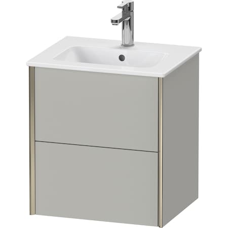 Xviu Two Drawer Wall-Mount Vanity Unit Concrete Gray